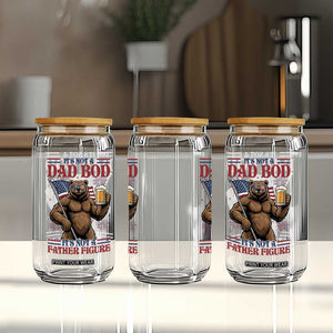 It's Not A Dad BOD It's A Father Figure Glass Can Dad Bear Drinking Beer 4th of July TS14 Print Your Wear