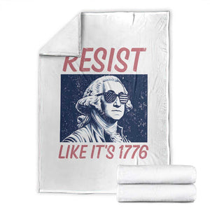 Resist Like its 1776 Throw Blanket America 4th of July 250 Years Freedom