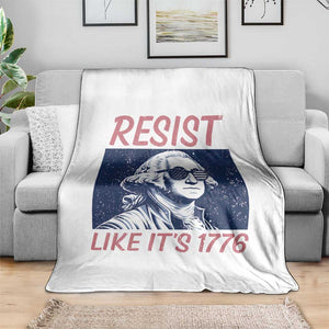 Resist Like its 1776 Throw Blanket America 4th of July 250 Years Freedom