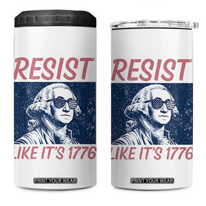 Resist Like its 1776 4 in 1 Can Cooler Tumbler America 4th of July 250 Years Freedom