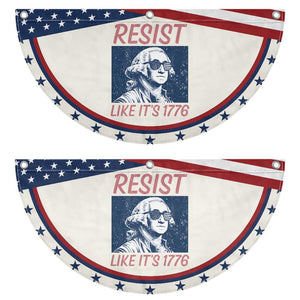 Resist Like its 1776 Patriotic Fan Flag America 4th of July 250 Years Freedom