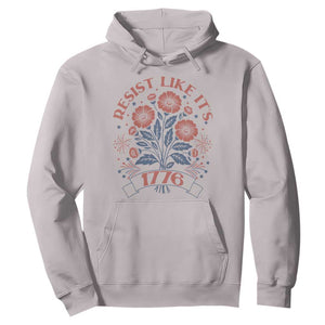 Resist Like its 1776 Hoodie Vintage Boho Floral Subtle 250th Anniversary