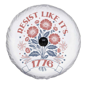 Resist Like its 1776 Spare Tire Cover Vintage Boho Floral Subtle 250th Anniversary