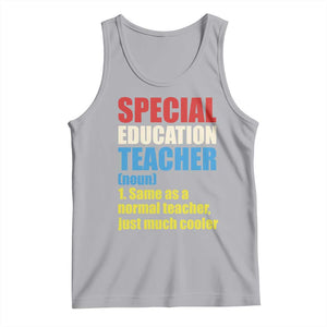 Special Education Teacher Definition Tank Top Funny Back to School TS14 Athletic Heather Print Your Wear