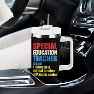 Special Education Teacher Definition Tumbler With Handle Funny Back to School TS14 Print Your Wear