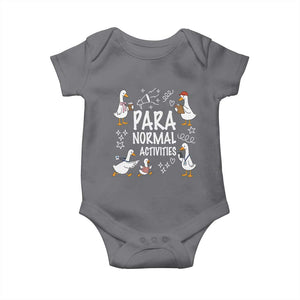 Silly Goose Para Normal Activities Baby Onesie Funny SPED Teachers Aide Para Normal Activities TS14 Charcoal Print Your Wear