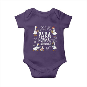 Silly Goose Para Normal Activities Baby Onesie Funny SPED Teachers Aide Para Normal Activities TS14 Purple Print Your Wear