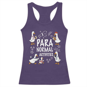 Silly Goose Para Normal Activities Racerback Tank Top Funny SPED Teachers Aide Para Normal Activities TS14 Purple Print Your Wear