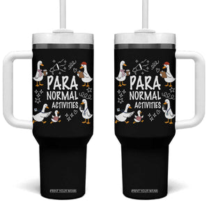 Silly Goose Para Normal Activities Tumbler With Handle Funny SPED Teachers Aide Para Normal Activities TS14 One Size: 40 oz Black Print Your Wear
