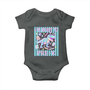 Funny Dinosaur First Day of School Pre-k Kindergarten Baby Onesie I'm Ready To Pre K