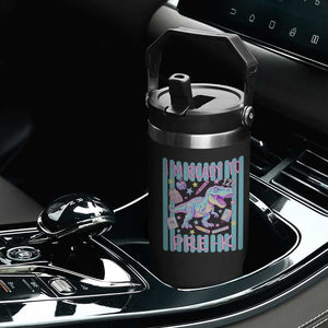 Funny Dinosaur First Day of School Pre-k Kindergarten Flip Straw Tumbler I'm Ready To Pre K