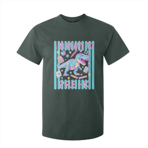 Funny Dinosaur First Day of School Pre-k Kindergarten T Shirt For Kid I'm Ready To Pre K