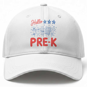 First Day of Pre-K Boys Girls Toddler Preschool Patriotic US Baseball Cap TS14 Print Your Wear
