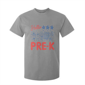 First Day of Pre-K Boys Girls Toddler Preschool Patriotic US T Shirt For Kid TS14 Sport Gray Print Your Wear