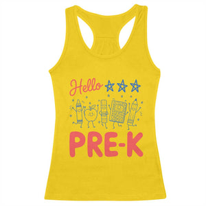 First Day of Pre-K Boys Girls Toddler Preschool Patriotic US Racerback Tank Top TS14 Daisy Print Your Wear