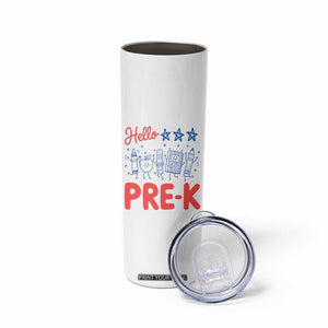 First Day of Pre-K Boys Girls Toddler Preschool Patriotic US Skinny Tumbler TS14 Print Your Wear
