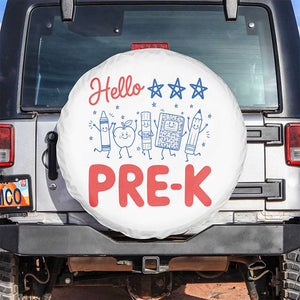 First Day of Pre-K Boys Girls Toddler Preschool Patriotic US Spare Tire Cover TS14 No hole White Print Your Wear