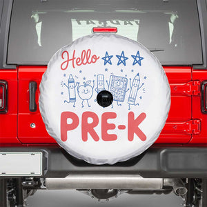 First Day of Pre-K Boys Girls Toddler Preschool Patriotic US Spare Tire Cover TS14 White Print Your Wear
