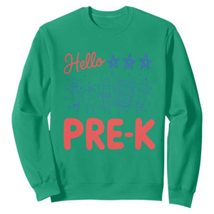 First Day of Pre-K Boys Girls Toddler Preschool Patriotic US Sweatshirt TS14 Irish Green Print Your Wear