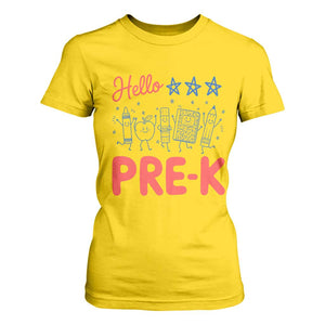 First Day of Pre-K Boys Girls Toddler Preschool Patriotic US T Shirt For Women TS14 Daisy Print Your Wear