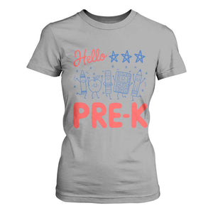 First Day of Pre-K Boys Girls Toddler Preschool Patriotic US T Shirt For Women TS14 Sport Gray Print Your Wear