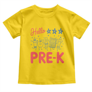 First Day of Pre-K Boys Girls Toddler Preschool Patriotic US Toddler T Shirt TS14 Daisy Print Your Wear