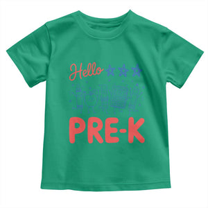 First Day of Pre-K Boys Girls Toddler Preschool Patriotic US Toddler T Shirt TS14 Irish Green Print Your Wear