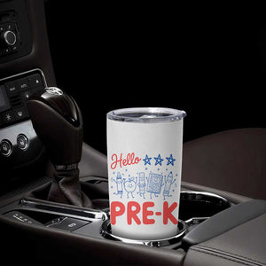 First Day of Pre-K Boys Girls Toddler Preschool Patriotic US Tumbler Cup TS14 Print Your Wear
