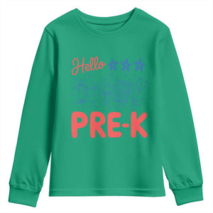 First Day of Pre-K Boys Girls Toddler Preschool Patriotic US Youth Sweatshirt TS14 Irish Green Print Your Wear