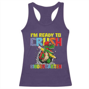 I'm Ready to Crush Pre-K Back to School T-Rex Dinosaur Racerback Tank Top