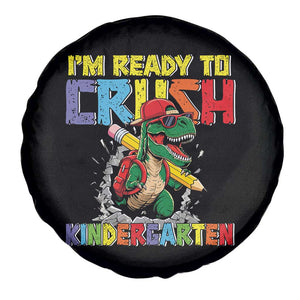 I'm Ready to Crush Pre-K Back to School T-Rex Dinosaur Spare Tire Cover