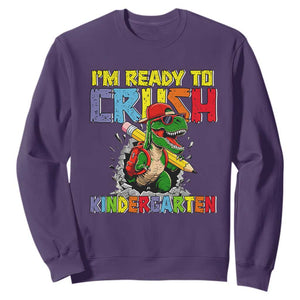 I'm Ready to Crush Pre-K Back to School T-Rex Dinosaur Sweatshirt