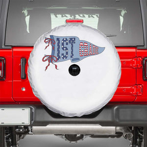 1st Grade Teacher Pennant US Flag Back to School Spare Tire Cover