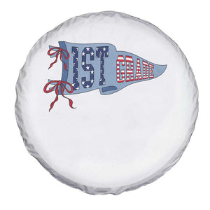 1st Grade Teacher Pennant US Flag Back to School Spare Tire Cover