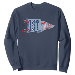 1st Grade Teacher Pennant US Flag Back to School Sweatshirt
