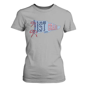 1st Grade Teacher Pennant US Flag Back to School T Shirt For Women