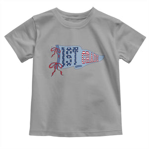 1st Grade Teacher Pennant US Flag Back to School Toddler T Shirt
