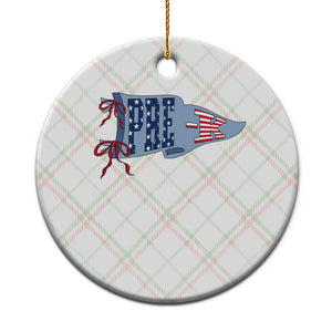 Pre-K Teacher Pennant US Flag Back to School Ceramic Ornament TS14 1pc Christmas Plaid Print Your Wear