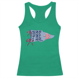Pre-K Teacher Pennant US Flag Back to School Racerback Tank Top TS14 Irish Green Print Your Wear