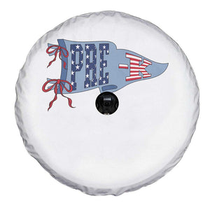 Pre-K Teacher Pennant US Flag Back to School Spare Tire Cover TS14 Print Your Wear