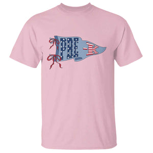 Pre-K Teacher Pennant US Flag Back to School T Shirt TS14 Light Pink Print Your Wear