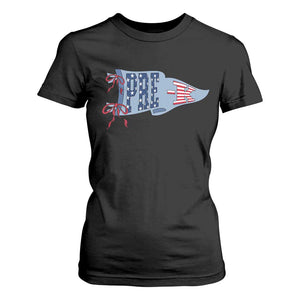 Pre-K Teacher Pennant US Flag Back to School T Shirt For Women TS14 Black Print Your Wear