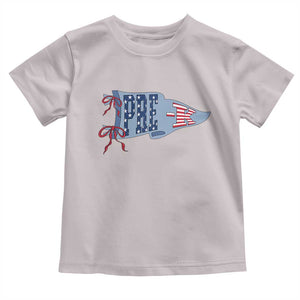 Pre-K Teacher Pennant US Flag Back to School Toddler T Shirt TS14 Ice Gray Print Your Wear