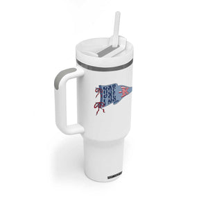 Pre-K Teacher Pennant US Flag Back to School Tumbler With Handle TS14 Print Your Wear