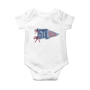 5th Grade Teacher Pennant US Flag Back to School Baby Onesie