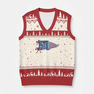 5th Grade Teacher Pennant US Flag Back to School V-Neck Knit Sweater Vest