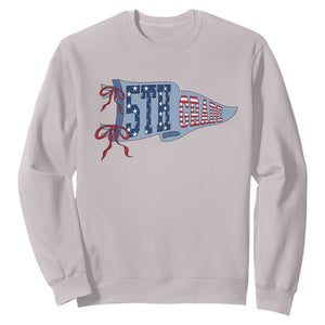 5th Grade Teacher Pennant US Flag Back to School Sweatshirt
