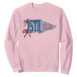 5th Grade Teacher Pennant US Flag Back to School Sweatshirt