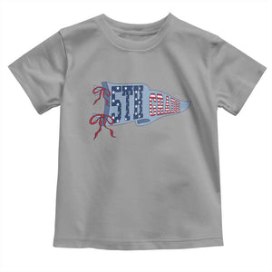 5th Grade Teacher Pennant US Flag Back to School Toddler T Shirt