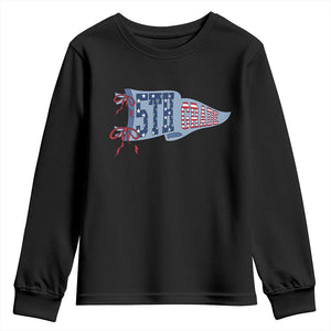 5th Grade Teacher Pennant US Flag Back to School Youth Sweatshirt